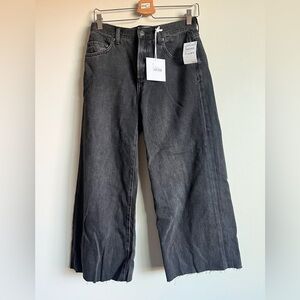 Pistola Jadyn Wide Leg Crop Black Size 25 NWT